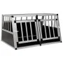 Dog cage with double door 89x69x50 cm by vidaXL, Dog kennels - Ref: Foro24-170667, Price: 158,68 €, Discount: %