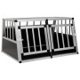 Jaula de perro con puerta doble 89x69x50 cm de vidaXL, Casetas para perros - Ref: Foro24-170667, Precio: 152,15 €, Descuento: %