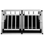 Dog cage with double door 89x69x50 cm by vidaXL, Dog kennels - Ref: Foro24-170667, Price: 158,68 €, Discount: %