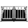 Jaula de perro con puerta doble 89x69x50 cm de vidaXL, Casetas para perros - Ref: Foro24-170667, Precio: 152,15 €, Descuento: %