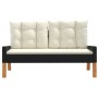 4-piece garden furniture set with PE rattan and wood cushions by vidaXL, Garden sets - Ref: Foro24-319689, Price: 262,07 €, D...
