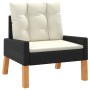 4-piece garden furniture set with PE rattan and wood cushions by vidaXL, Garden sets - Ref: Foro24-319689, Price: 262,07 €, D...