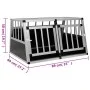 Hundekäfig mit Doppeltür 89x69x50 cm von vidaXL, Hundehütten - Ref: Foro24-170667, Preis: 158,68 €, Rabatt: %