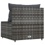 Central garden sofa with gray synthetic rattan cushions by vidaXL, Outdoor sofas - Ref: Foro24-319769, Price: 64,66 €, Discou...