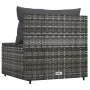 Central garden sofa with gray synthetic rattan cushions by vidaXL, Outdoor sofas - Ref: Foro24-319769, Price: 63,49 €, Discou...