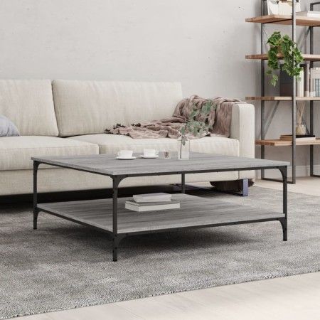 Sonoma Grau Ingenieurholz Couchtisch 100x100x40 cm von vidaXL, Couchtisch - Ref: Foro24-832846, Preis: 95,57 €, Rabatt: %