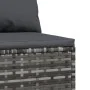Central garden sofa with gray synthetic rattan cushions by vidaXL, Outdoor sofas - Ref: Foro24-319769, Price: 63,49 €, Discou...