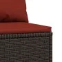 Sofás centrales jardín con cojines 2 uds ratán sintético marrón by vidaXL, Outdoor sofas - Ref: Foro24-319818, Price: 115,80 ...