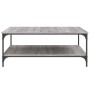 Sonoma Grau Ingenieurholz Couchtisch 100x100x40 cm von vidaXL, Couchtisch - Ref: Foro24-832846, Preis: 95,57 €, Rabatt: %