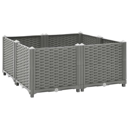 Blumenbeet aus Polypropylen 80x80x38 cm von vidaXL, Töpfe und Pflanzgefäße - Ref: Foro24-153303, Preis: 71,72 €, Rabatt: %