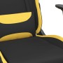 Massage-Gaming-Stuhl mit Fußstütze aus schwarzem und gelbem Stoff von vidaXL, Gaming-Stühle - Ref: Foro24-345504, Preis: 122,...