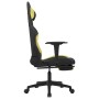 Massage gaming chair with footrest in black and light green fabric by vidaXL, Gaming chairs - Ref: Foro24-345506, Price: 123,...