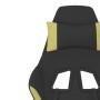 Massage gaming chair with footrest in black and light green fabric by vidaXL, Gaming chairs - Ref: Foro24-345506, Price: 123,...