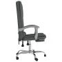 Silla de oficina reclinable con masaje de tela gris oscuro de vidaXL, Sillas de oficina - Ref: Foro24-349662, Precio: 117,79 ...
