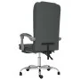 Silla de oficina reclinable con masaje de tela gris oscuro de vidaXL, Sillas de oficina - Ref: Foro24-349662, Precio: 117,79 ...