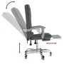Silla de oficina reclinable con masaje de tela gris oscuro de vidaXL, Sillas de oficina - Ref: Foro24-349662, Precio: 117,79 ...