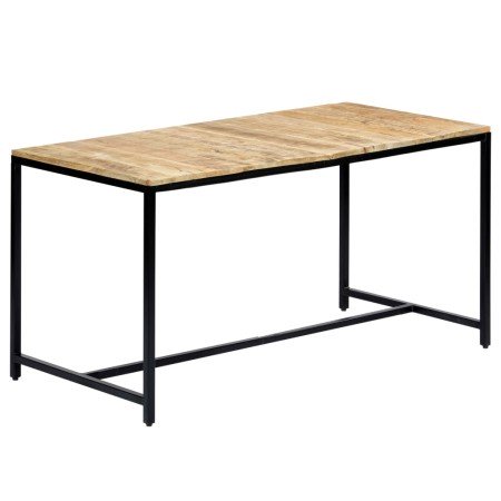 Mesa de comedor madera maciza de mango rugosa 140x70x75 cm en Mesas de cocina y de comedor | Comprar online en Foro24