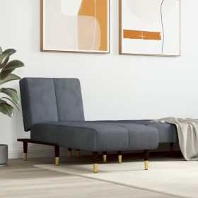 Dark Gray Velvet Divan Sofa by vidaXL, Daybeds - Ref: Foro24-352794, Price: 163,77 €, Discount: %