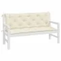 Gartenbankkissen 2 Stück cremeweiß 150x50x7 cm von vidaXL, Kissen für Stühle und Sofas - Ref: Foro24-315018, Preis: 39,03 €, ...