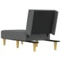 Sofá diván de tela gris oscuro de vidaXL, Divanes - Ref: Foro24-352799, Precio: 152,07 €, Descuento: %