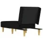 Black fabric divan sofa by vidaXL, Daybeds - Ref: Foro24-352800, Price: 152,07 €, Discount: %