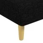 Black fabric divan sofa by vidaXL, Daybeds - Ref: Foro24-352800, Price: 152,07 €, Discount: %