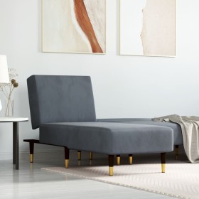 Sofá diván de terciopelo gris oscuro de vidaXL, Divanes - Ref: Foro24-352803, Precio: 180,60 €, Descuento: %