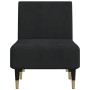 Sofá diván de terciopelo negro de vidaXL, Divanes - Ref: Foro24-352805, Precio: 154,11 €, Descuento: %