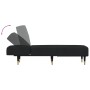Sofá diván de terciopelo negro de vidaXL, Divanes - Ref: Foro24-352805, Precio: 154,11 €, Descuento: %
