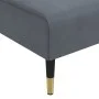 Sofá diván de terciopelo gris oscuro de vidaXL, Divanes - Ref: Foro24-352809, Precio: 174,09 €, Descuento: %
