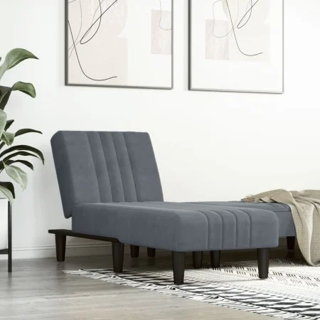 Diwansofa aus dunkelgrauem Samt von vidaXL, Tagesbetten - Ref: Foro24-352827, Preis: 153,51 €, Rabatt: %