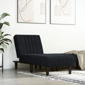 Sofá diván de terciopelo negro