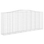 Gabionenkörbe, 2 Stück, Bogenform aus Eisen, 400 x 50 x 160/180 cm von vidaXL, Töpfe und Pflanzgefäße - Ref: Foro24-3145995, ...