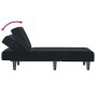 Schwarzer Samtsofa-Diwan von vidaXL, Tagesbetten - Ref: Foro24-352829, Preis: 145,96 €, Rabatt: %