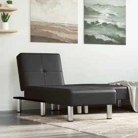 Black faux leather daybed by vidaXL, Daybeds - Ref: Foro24-352849, Price: 154,11 €, Discount: %