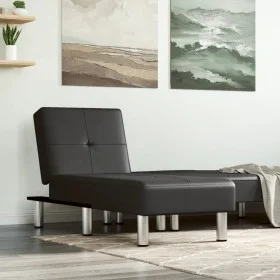 Black faux leather daybed by vidaXL, Daybeds - Ref: Foro24-352849, Price: 164,09 €, Discount: %
