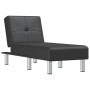 Diván de cuero sintético negro de vidaXL, Divanes - Ref: Foro24-352849, Precio: 153,98 €, Descuento: %