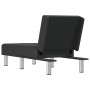 Diván de cuero sintético negro de vidaXL, Divanes - Ref: Foro24-352849, Precio: 153,98 €, Descuento: %