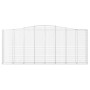 Gabionenkörbe, 2 Stück, Bogenform aus Eisen, 400 x 50 x 160/180 cm von vidaXL, Töpfe und Pflanzgefäße - Ref: Foro24-3145995, ...