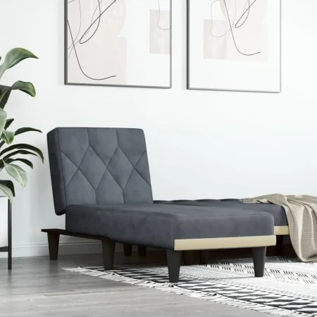 Dark Gray Velvet Divan Sofa by vidaXL, Daybeds - Ref: Foro24-352861, Price: 142,89 €, Discount: %