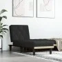 Sofá diván de terciopelo negro de vidaXL, Divanes - Ref: Foro24-352863, Precio: 145,14 €, Descuento: %