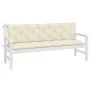 Gartenbankauflagen 2 Stück cremeweiß 180x50x7 cm von vidaXL, Kissen für Stühle und Sofas - Ref: Foro24-315030, Preis: 48,19 €...