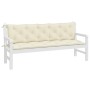 Gartenbankauflagen 2 Stück cremeweiß 180x50x7 cm von vidaXL, Kissen für Stühle und Sofas - Ref: Foro24-315030, Preis: 50,44 €...