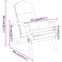 Adirondack Gartenstuhl mit Kissen massives Akazienholz von vidaXL, Gartenstühle - Ref: Foro24-360031, Preis: 133,37 €, Rabatt: %