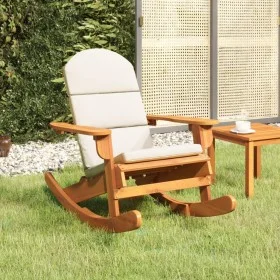 Silla mecedora Adirondack con cojines madera maciza acacia de vidaXL, Sillas de jardín - Ref: Foro24-360036, Precio: 148,62 €...