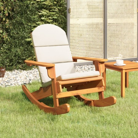 Adirondack-Schaukelstuhl mit Kissen aus massivem Akazienholz von vidaXL, Gartenstühle - Ref: Foro24-360036, Preis: 135,05 €, ...