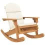 Silla mecedora Adirondack con cojines madera maciza acacia de vidaXL, Sillas de jardín - Ref: Foro24-360036, Precio: 151,43 €...