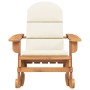 Adirondack-Schaukelstuhl mit Kissen aus massivem Akazienholz von vidaXL, Gartenstühle - Ref: Foro24-360036, Preis: 135,05 €, ...