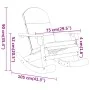 Silla mecedora Adirondack con cojines madera maciza acacia de vidaXL, Sillas de jardín - Ref: Foro24-360036, Precio: 151,43 €...