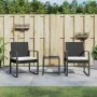 3-piece garden dining set with black rattan look PP cushions by vidaXL, Garden sets - Ref: Foro24-360206, Price: 136,83 €, Di...